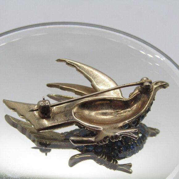 Pennino Rhinestone Bird Brooch - Picture 6 of 10